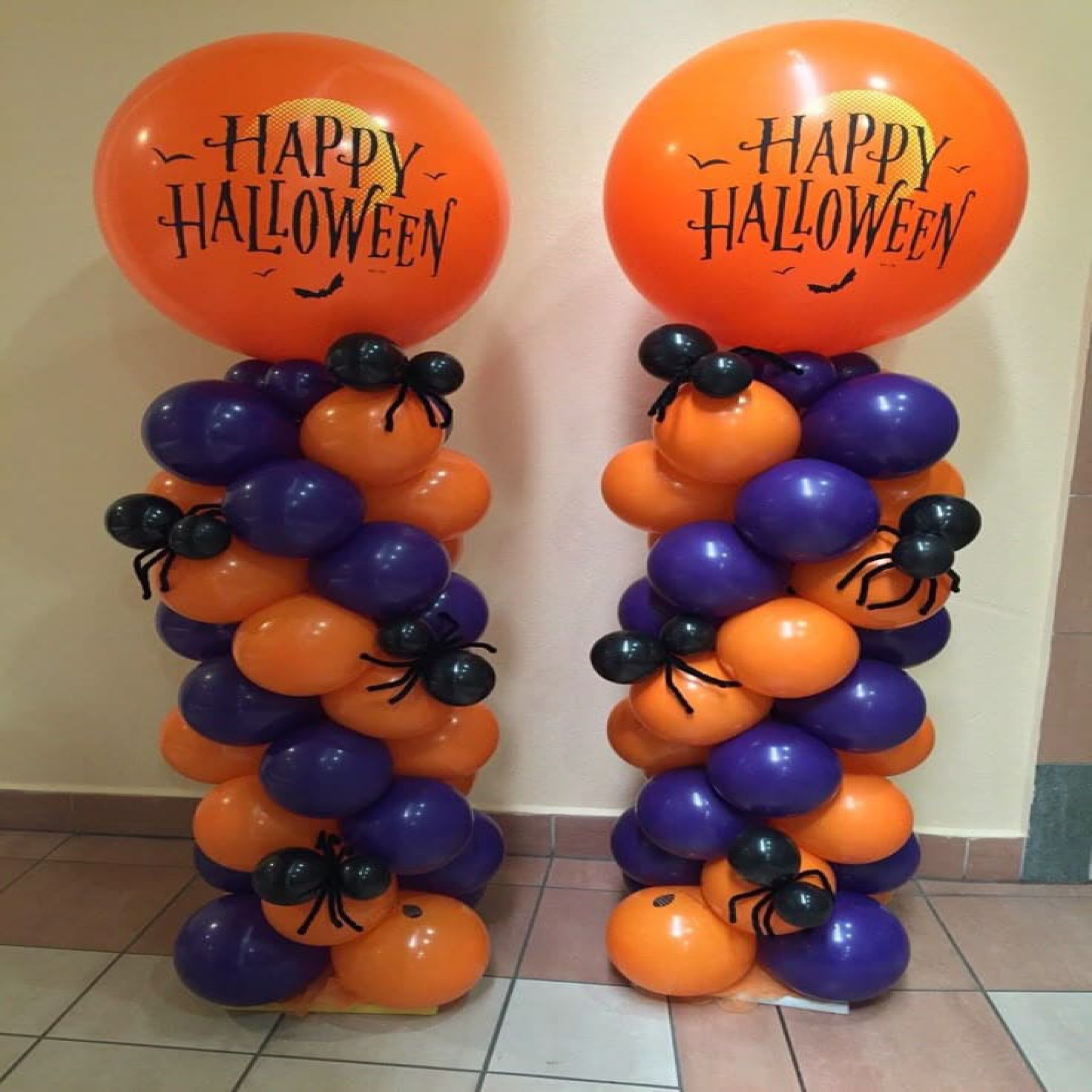 Halloween Balloons pillars Package